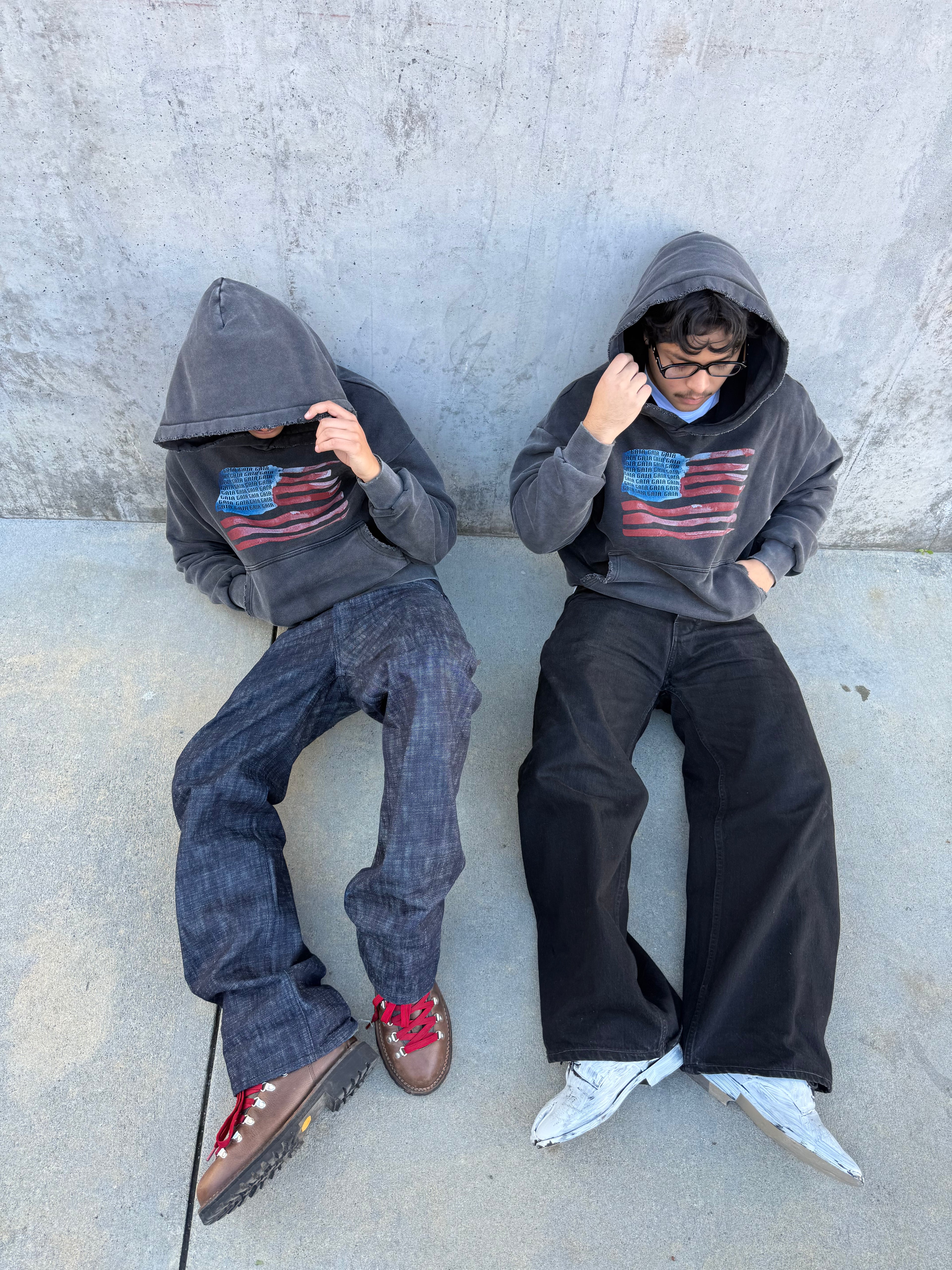 Gaia's "Flag" hoodie